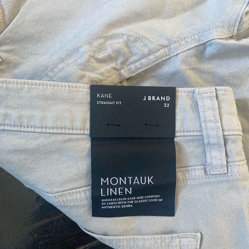 J Brand Montauk linen Kane straight fit size 32